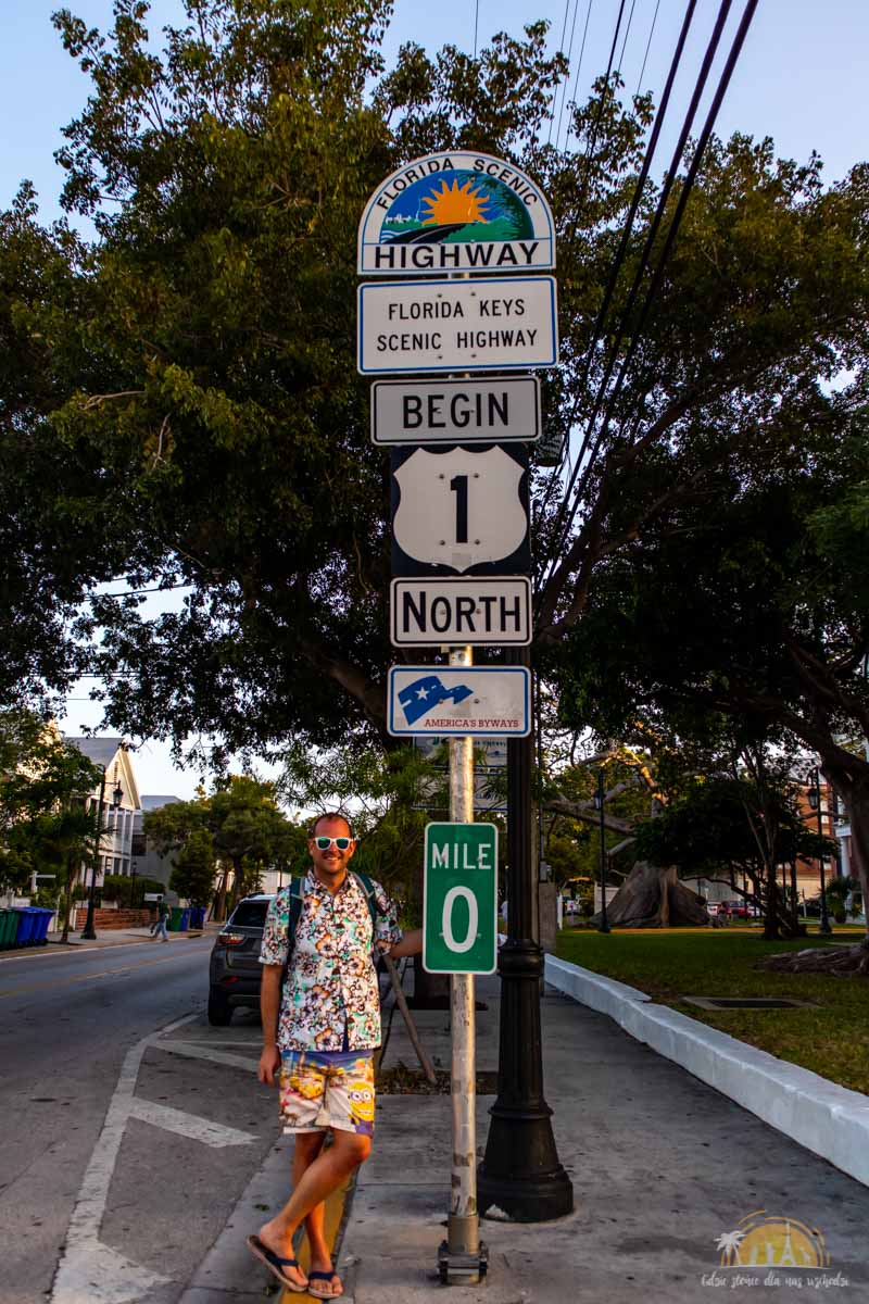 Floryda Key West US1 mile 0 17